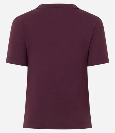 Blusa Básica Ajustada en Rib con Cuello Redondo 10