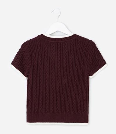 Remera Infantil en Punto con Jacquard de Oso – Talle 5 a 14 años 3