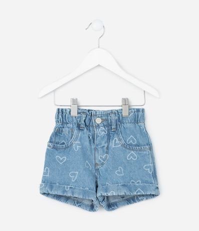 Short Infantil en Jeans con Estampa de Moñitas – Talle 1 a 5/6 años 2
