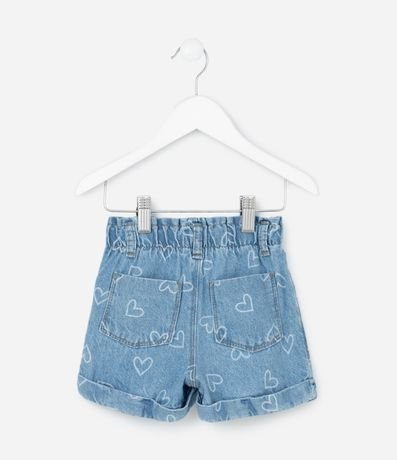 Short Infantil en Jeans con Estampa de Moñitas – Talle 1 a 5/6 años 3