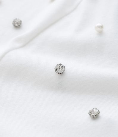 Blusa Regular en Algodón con Aplicación de Strass Curve & Plus Size 4