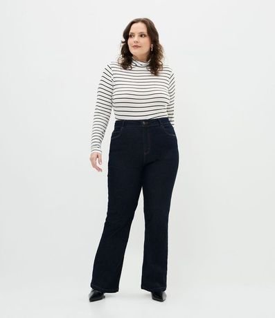 Blusa en Viscolycra con Cuello Alto Curve & Plus Size 2