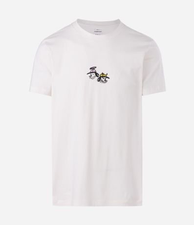 Remera Comfort en Algodón con Estampado Dog Spray 5