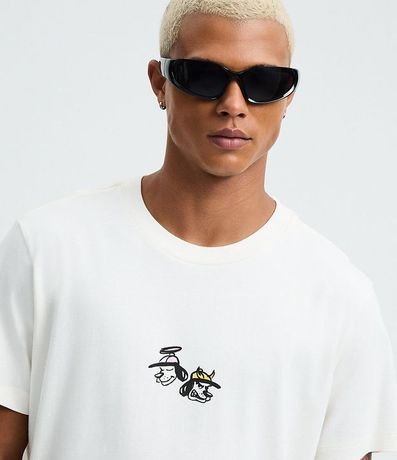 Remera Comfort en Algodón con Estampado Dog Spray 4