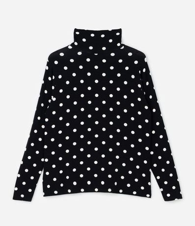 Blusa en Viscolycra con Cuello y Estampa de Lunares Curve & Plus Size 2