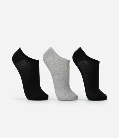 Kit 03 Medias Deportivas Caña Corta Básicas 2