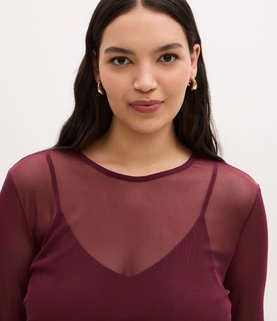 Blusa en Tule con Musculosa Curve y Plus Size 3