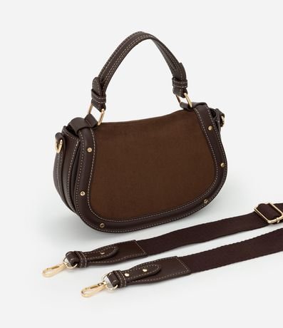 Cartera Transversal Mediana en Gamuza con Asa Desmontable 7