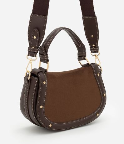 Cartera Transversal Mediana en Gamuza con Asa Desmontable 2