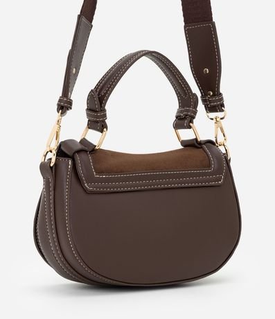 Cartera Transversal Mediana en Gamuza con Asa Desmontable 3