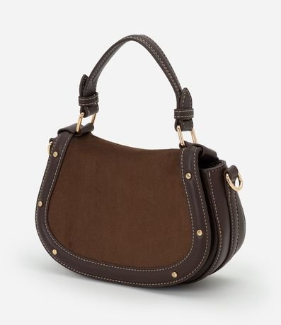 Cartera Transversal Mediana en Gamuza con Asa Desmontable 4