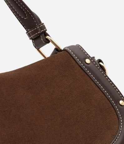 Cartera Transversal Mediana en Gamuza con Asa Desmontable 6