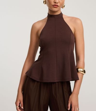 Blusa Peplum de Frente única en Viscosa 4