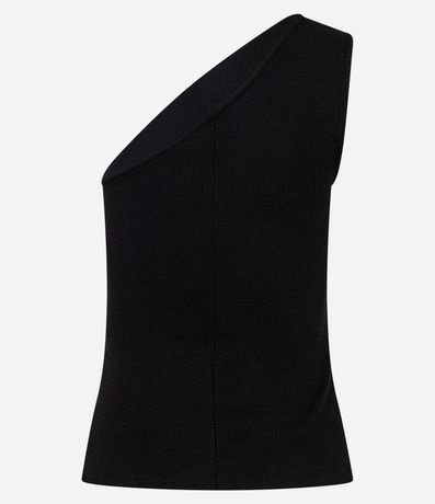 Blusa en Hombro Único con Textura 7