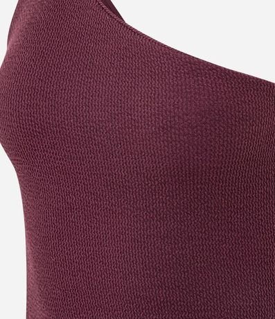 Blusa en Hombro Único con Textura 5