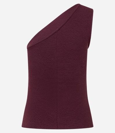 Blusa en Hombro Único con Textura 7