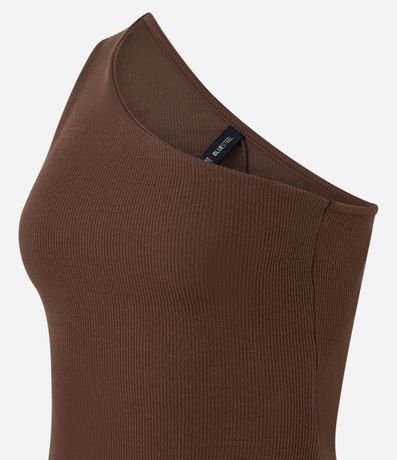Blusa en Hombro Único con Textura 5
