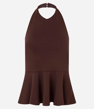 Blusa Frente Única con Peplum 5