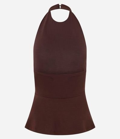 Blusa Frente Única con Peplum 6