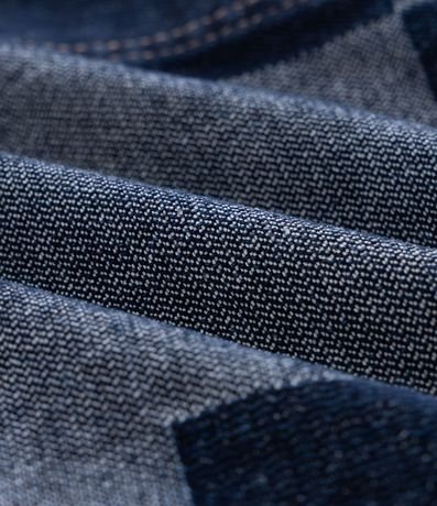 Campera en Jacquard Cuadriculado Patchwork con Bolsillos Delanteros 9