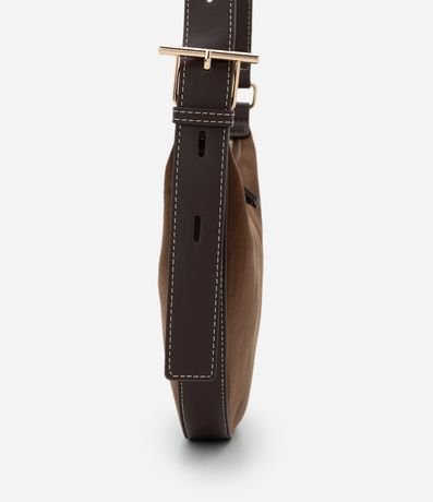 Cartera Transversal Grande en Gamuza con Asa Ajustable 2