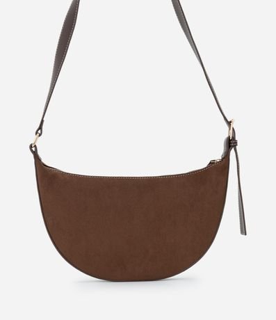 Cartera Transversal Grande en Gamuza con Asa Ajustable 3