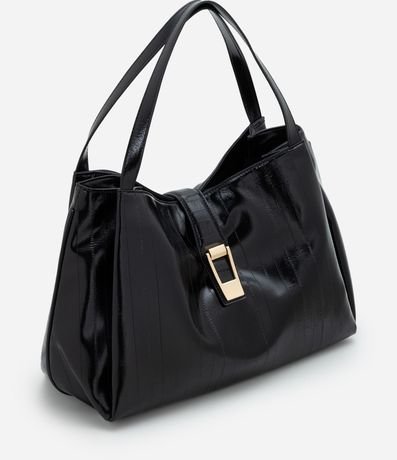 Bolsillo Shopper Grande en PU Texturizado 2