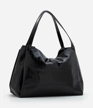 Bolsillo Shopper Grande en PU Texturizado 4