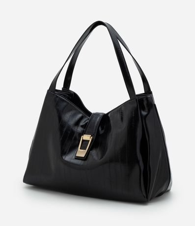 Bolsillo Shopper Grande en PU Texturizado 6
