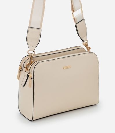 Cartera Transversal Mediana en PU con Bretel Ancho 2