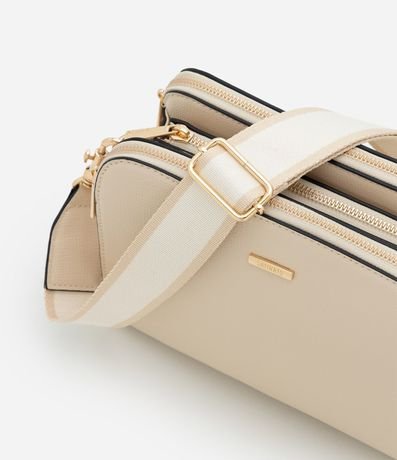 Cartera Transversal Mediana en PU con Bretel Ancho 7