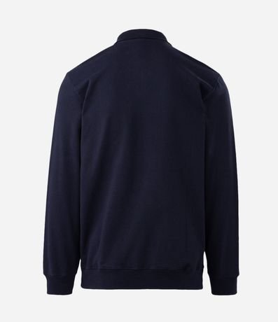 Buzo en Algodón con Cuello Polo 6