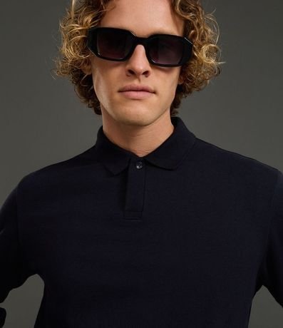 Buzo en Algodón con Cuello Polo 3