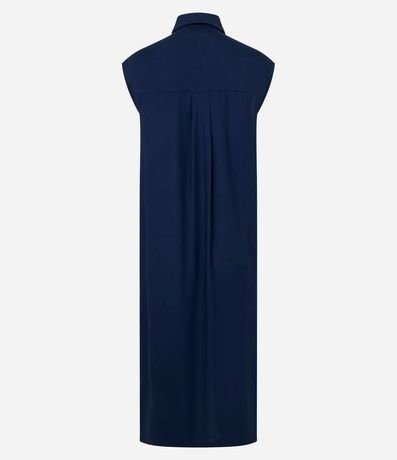 Vestido Chemise Plano en Lino con Botones 6