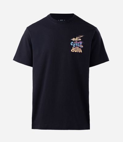 Remera Comfort em Algodón con Estampa Coiote Crash And Burn 5