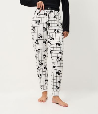 Pantalón de Pijama Jogger en Rib con Estampa de Mickey 2