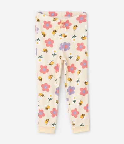 Pijama Infantil con Estampa de Abejas y Flores – Talle 1 a 6 años 4