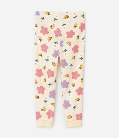 Pijama Infantil con Estampa de Abejas y Flores – Talle 1 a 6 años 5