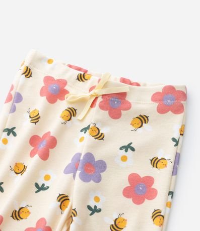 Pijama Infantil con Estampa de Abejas y Flores – Talle 1 a 6 años 6