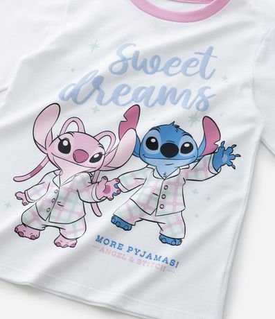 Pijama Infantil Largo con Estampa de Stitch y Angel – Talle 5 a 14 11