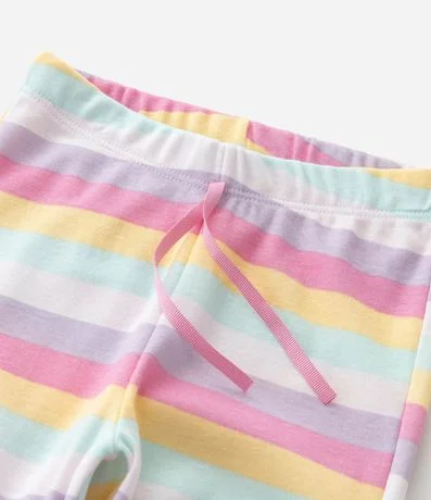 Pijama Infantil Blusa con Estampado de Unicórnio y Pantalón Rayada – Talle 1 a 6 años 8