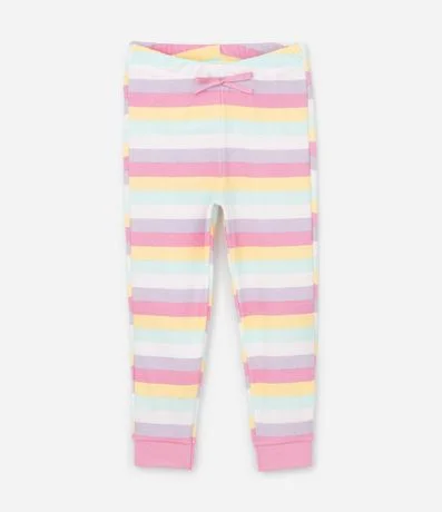 Pijama Infantil Blusa con Estampado de Unicórnio y Pantalón Rayada – Talle 1 a 6 años 4