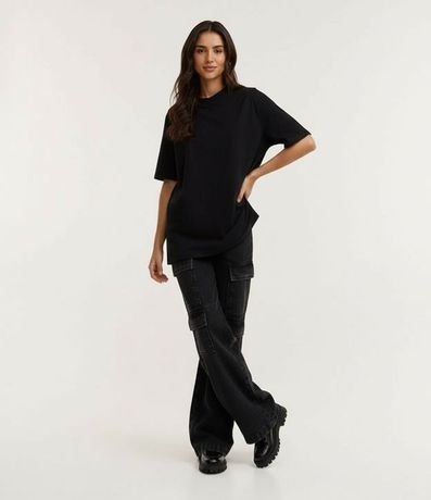 Remera Oversized en Algodón con Manga Corta 4