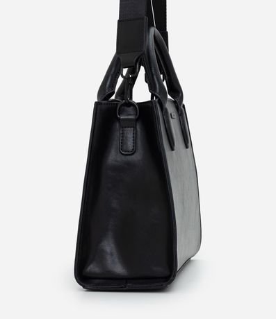 Cartera Satchel Mediana en PU con Asa Desmontable 2