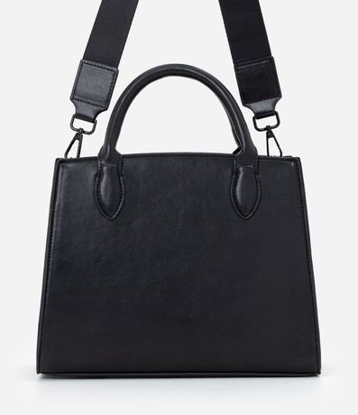Cartera Satchel Mediana en PU con Asa Desmontable 3