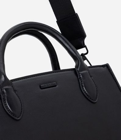Cartera Satchel Mediana en PU con Asa Desmontable 4