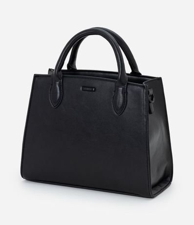 Cartera Satchel Mediana en PU con Asa Desmontable 5