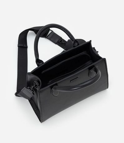 Cartera Satchel Mediana en PU con Asa Desmontable 6