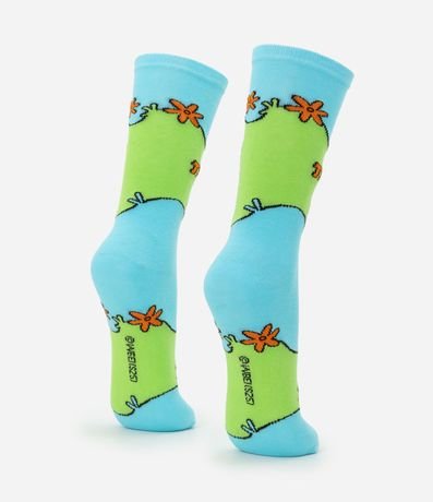 Media Caña Larga en Algodón con Estampa Divertida  Scooby Doo Mistery Machine 3