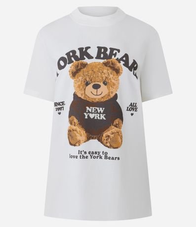 Remera en Algodón con Estampa Oso York Bears 6
